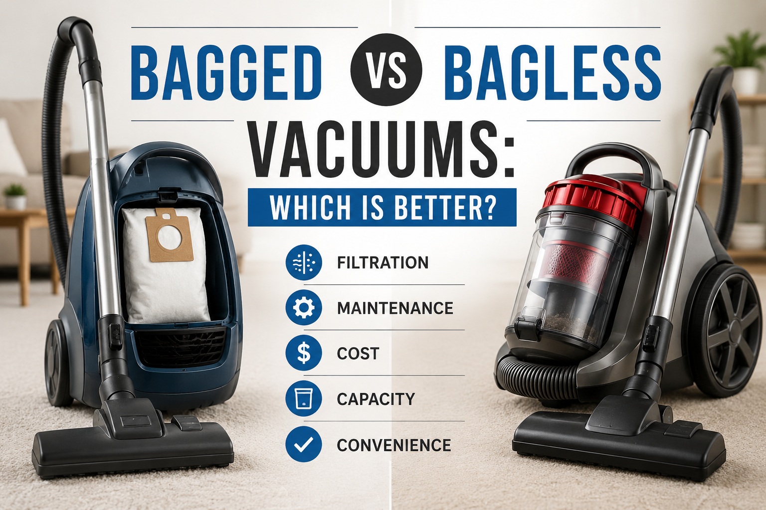 Bagged vs Bagless
