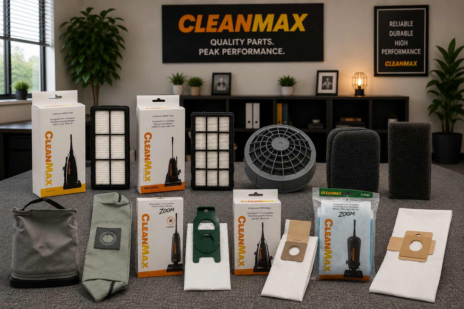 CleanMax Bags on display