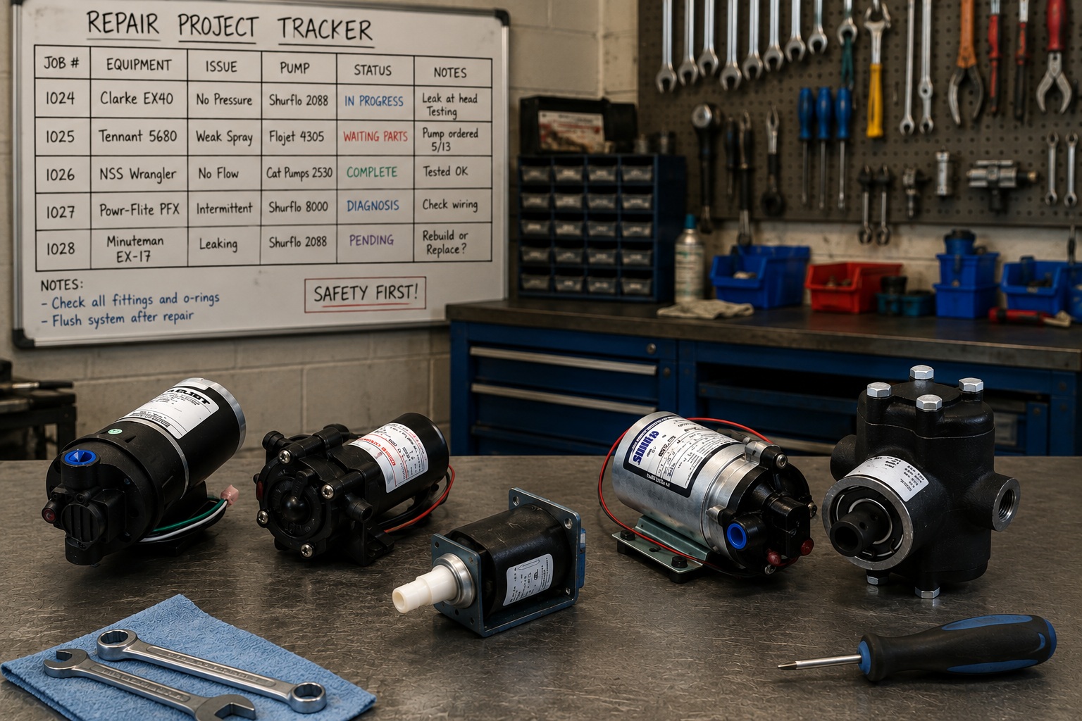 commercial cleaning equipment pumps