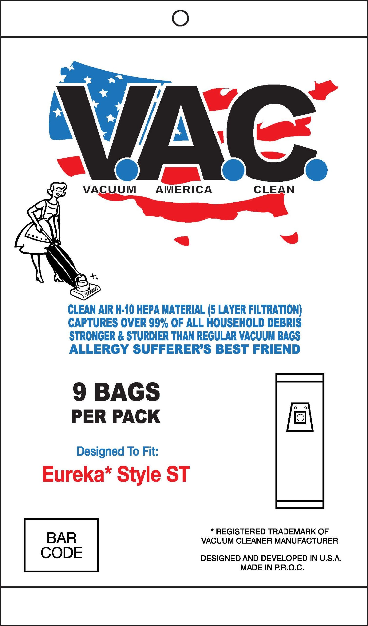 V.A.C. Bag Eureka ST