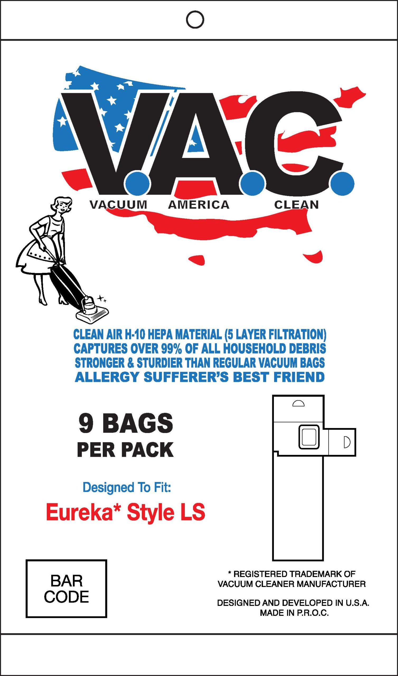 V.A.C. Bag Eureka Style LS