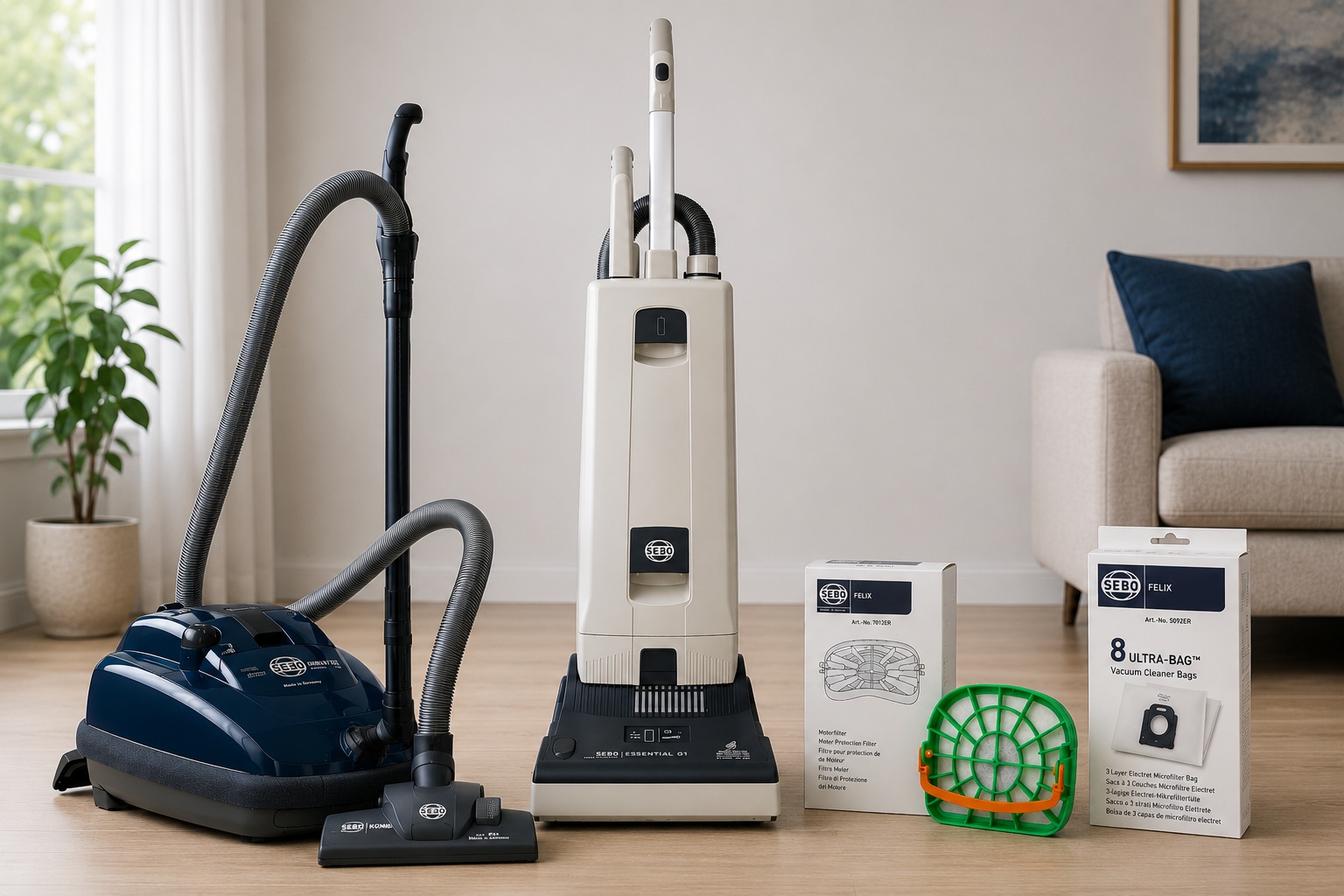 Sebo Vacuums and Bags