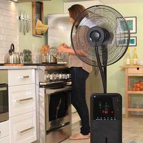 CoolZone CZ500 fan in the kitchen