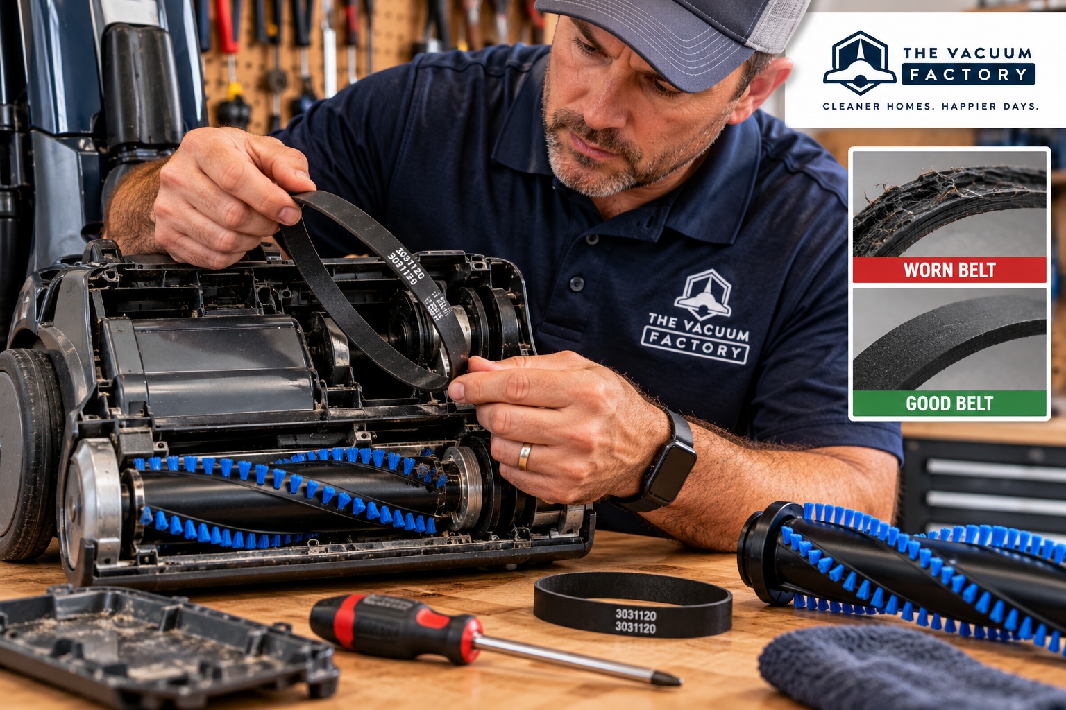 BELT CHECK ON A FALL READY VACUUM